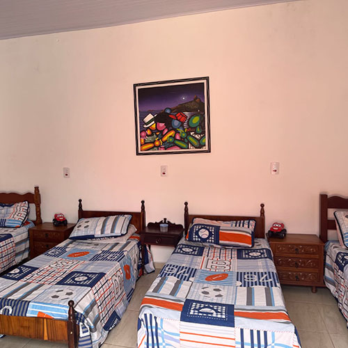 Foto de um dos quartos