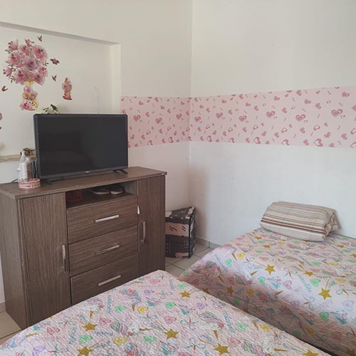 Foto de um dos quartos